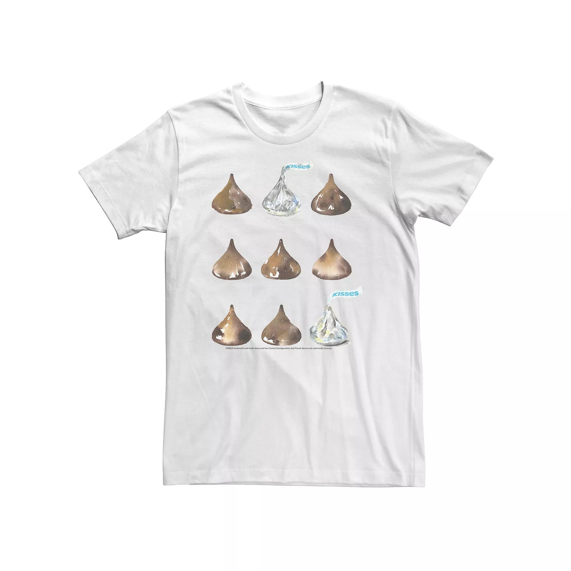 Big & Tall Hershey's Kisses Watercolor Draw Tee, Men's, Size: 3XL Tall, White Product Image