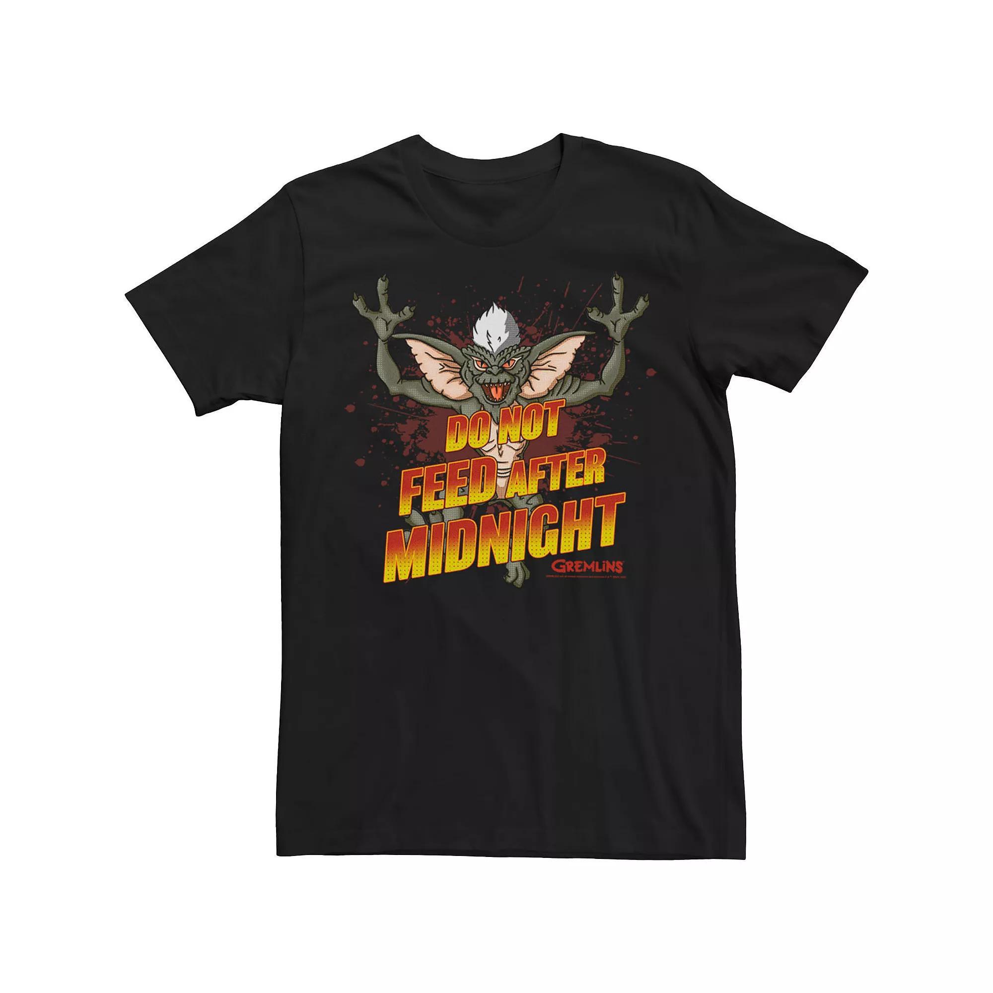 Men's Gremlins Stripe Do Not Feed After Midnight Tee, Size: Large, Black Product Image