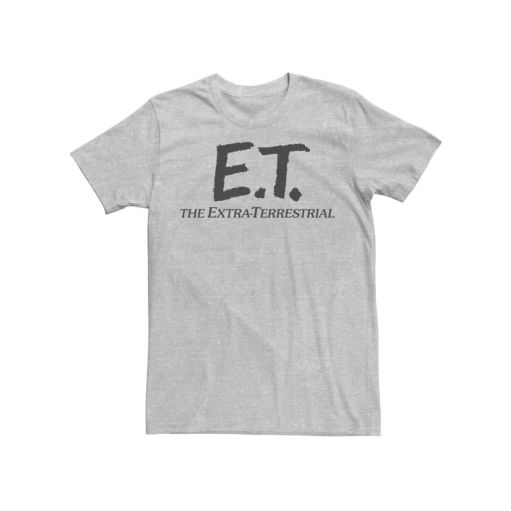Men's E.T. Simple Extra Terrestrial Movie Logo Tee, Size: XL, Athletic Grey Product Image
