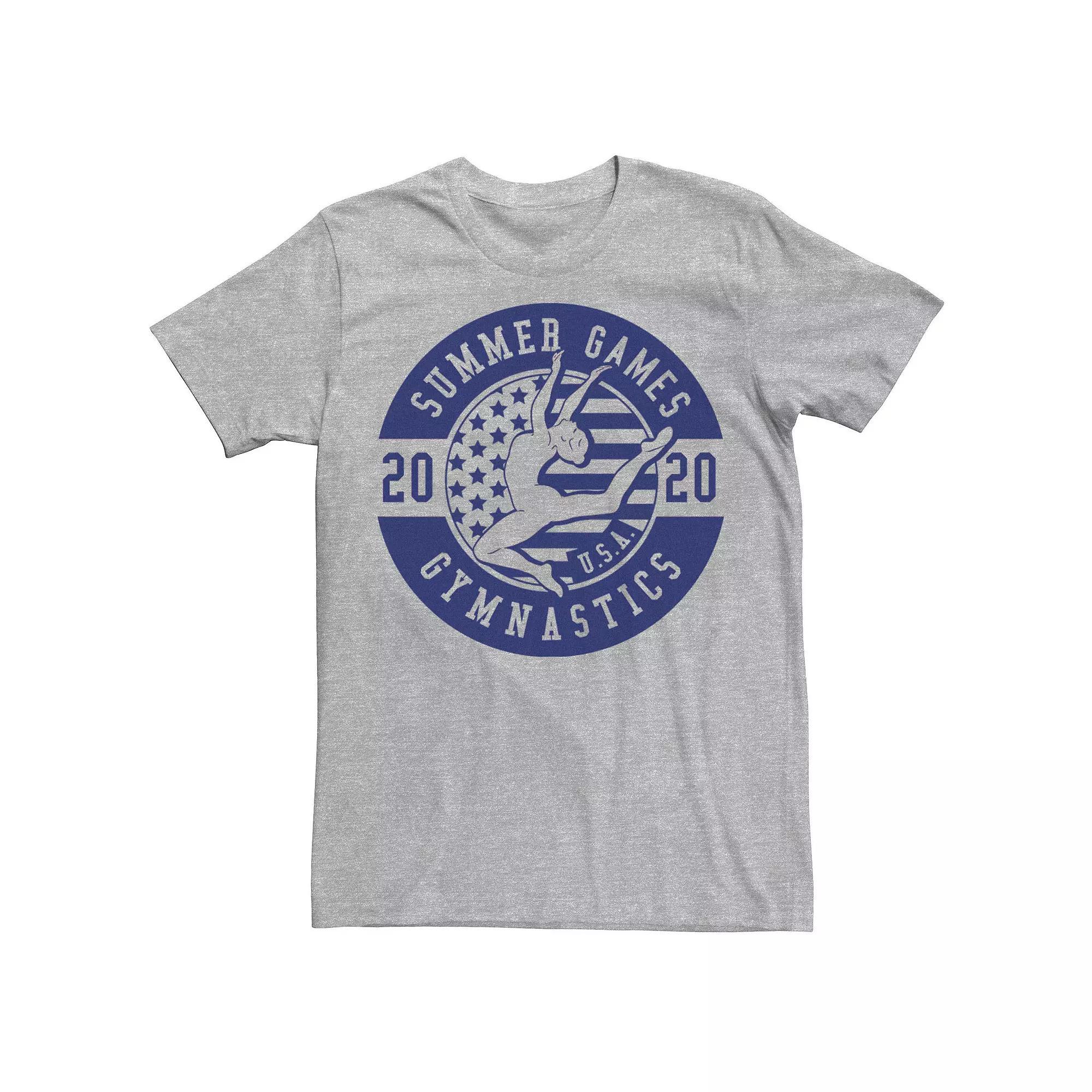 Men's Summer Games Gymnastics 2020 Tee, Size: Small, Athletic Grey Product Image