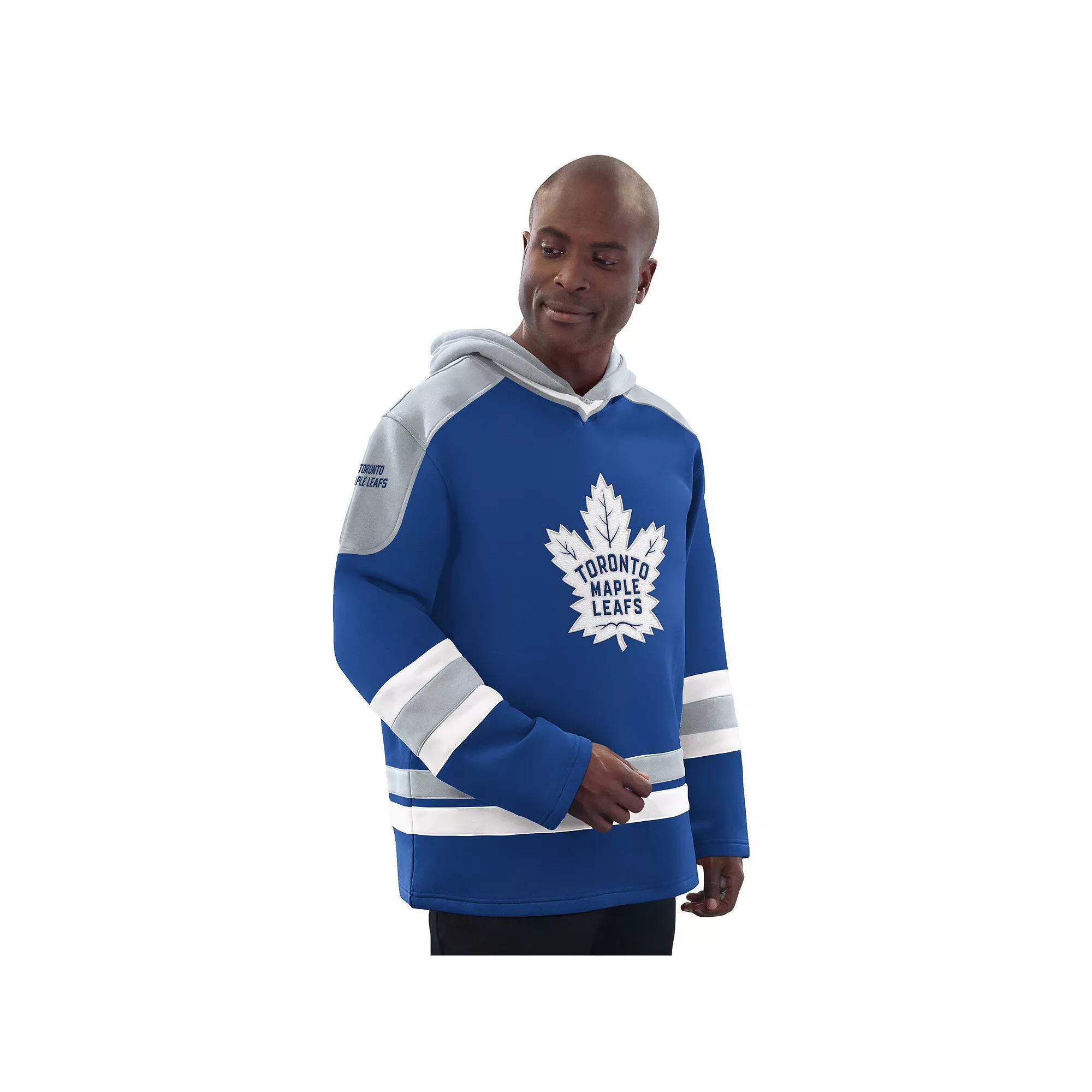 Men's Starter Blue/Gray Toronto Maple Leafs Hockey Pullover Hoodie, Size: XL, Mpl Blue Product Image