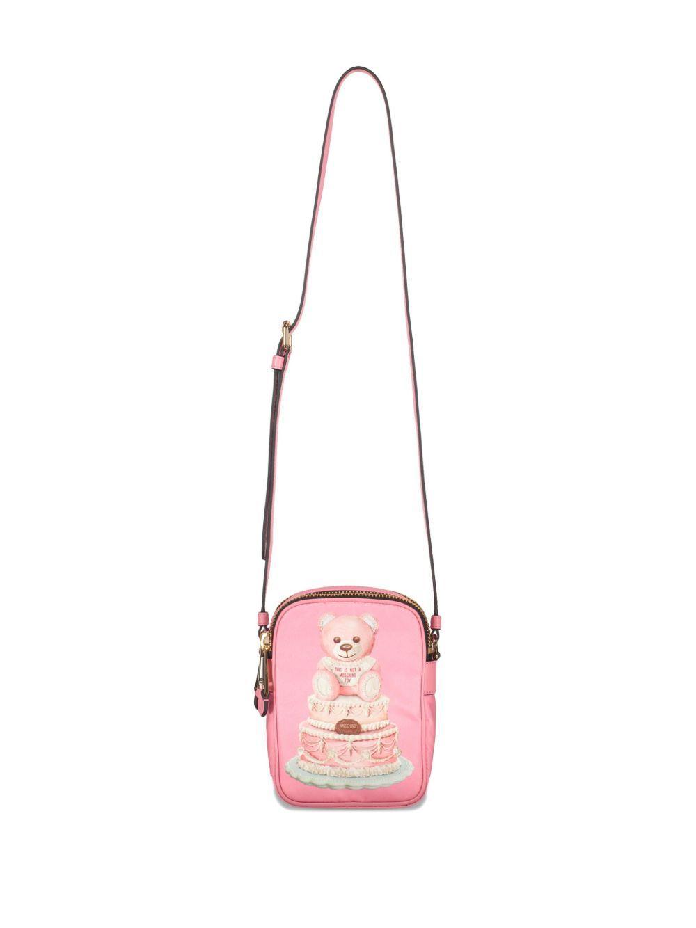 Teddy bear-print shoulder bag Product Image