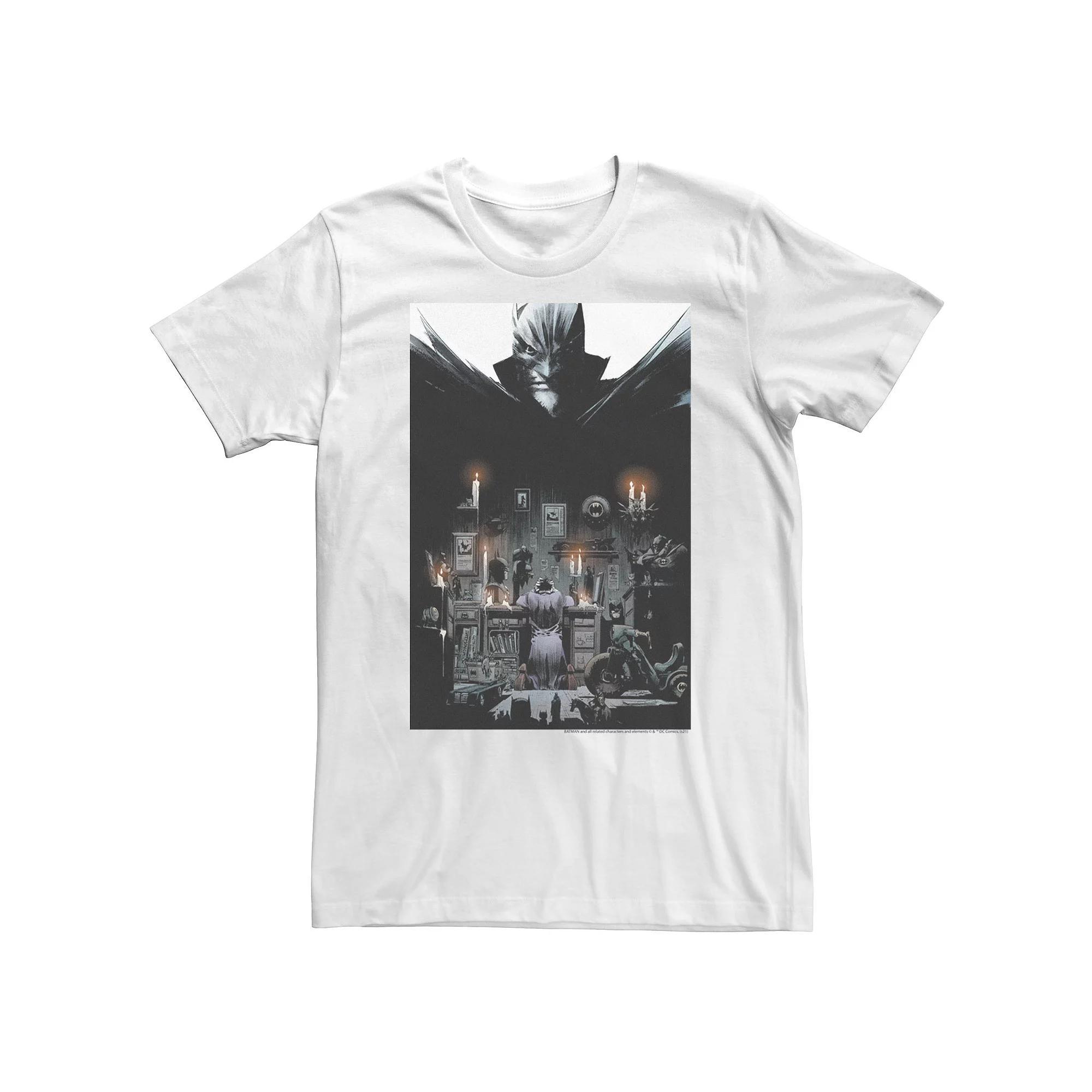 Big & Tall DC Comics Batman & The Joker Comic Poster Tee, Men's, Size: XL Tall, White Product Image