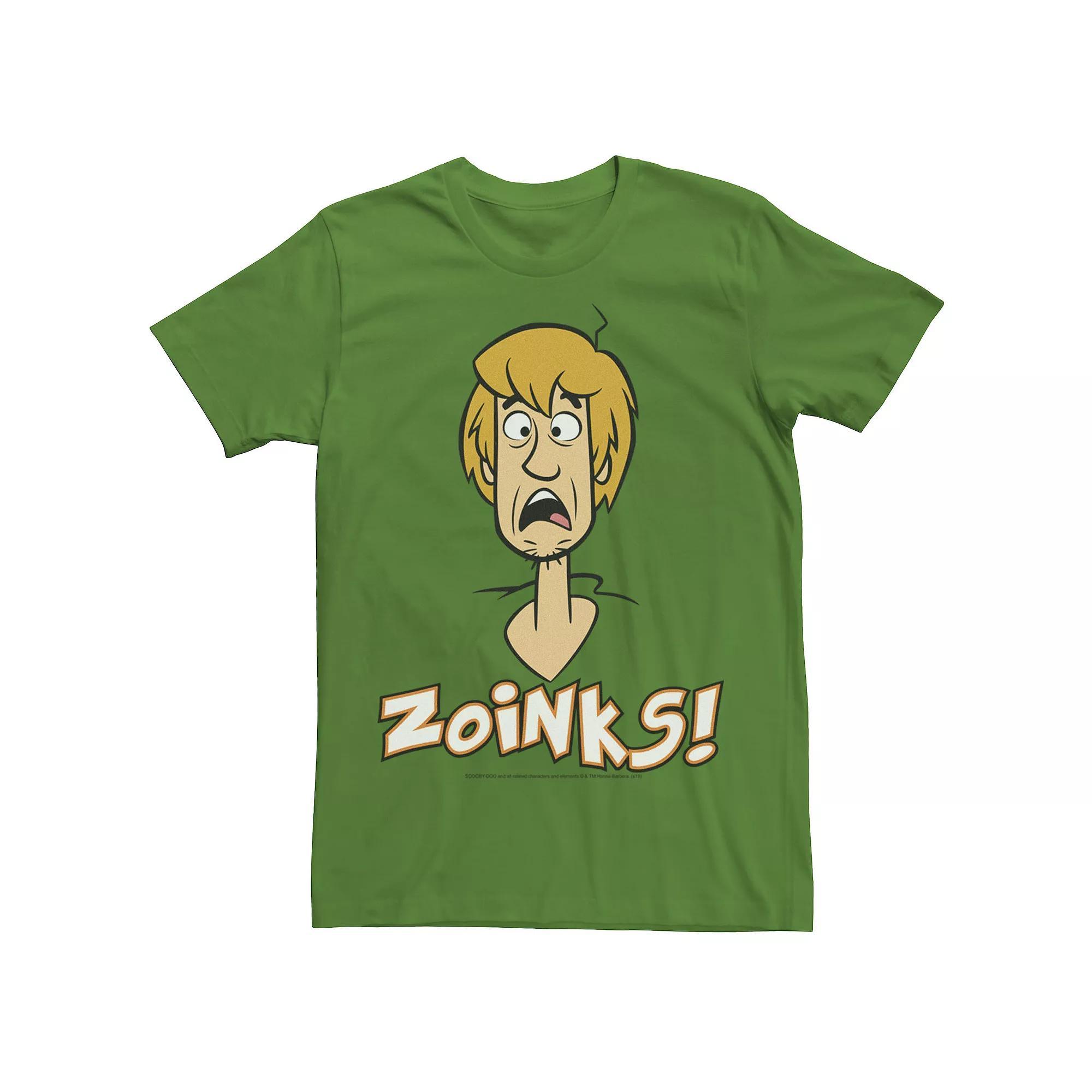 Men's Scooby-Doo Shaggy Scared Zoinks Portrait Tee, Size: Medium, Kelly Product Image