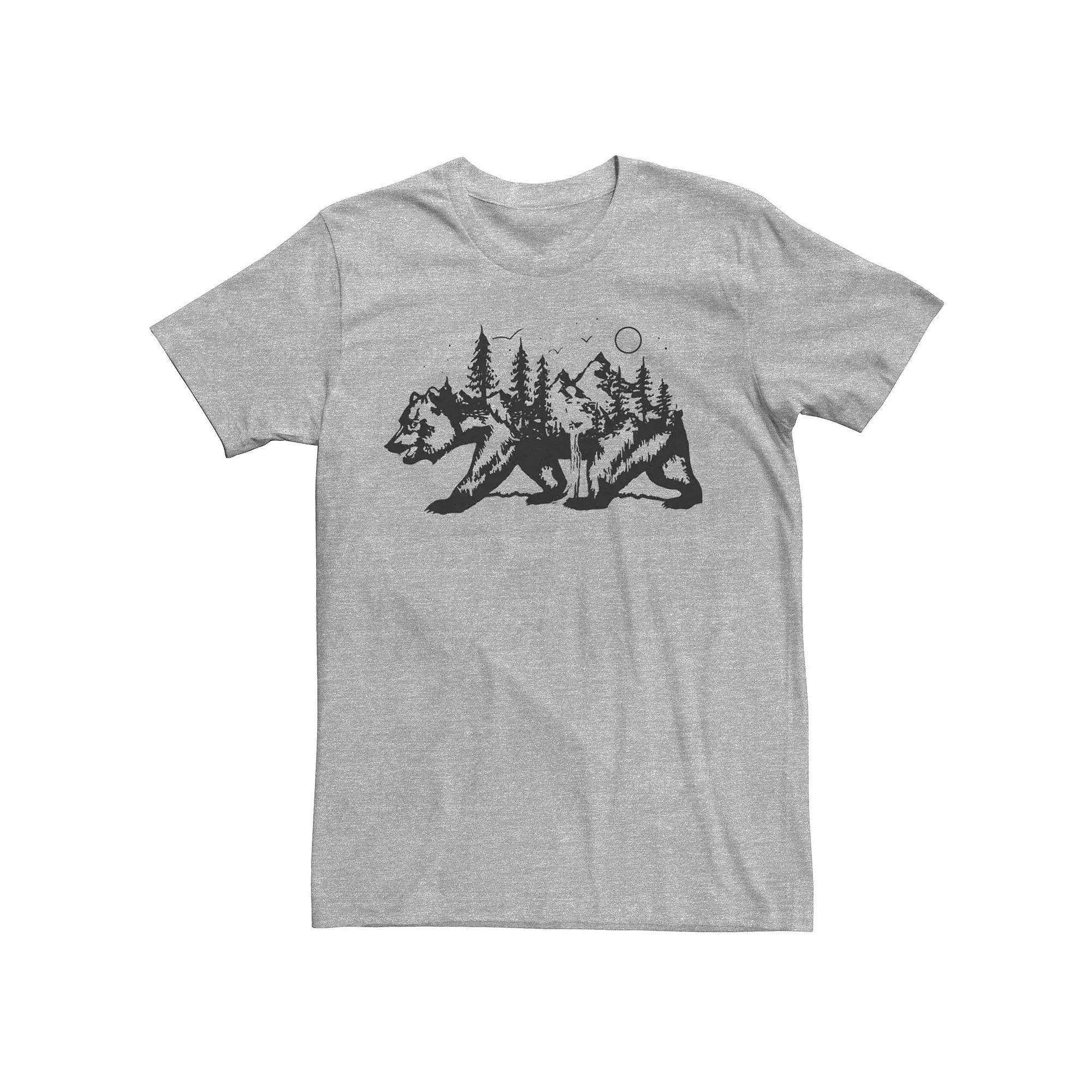 Men's Bear Forest Fill Tee, Size: XXL, Athletic Grey Product Image