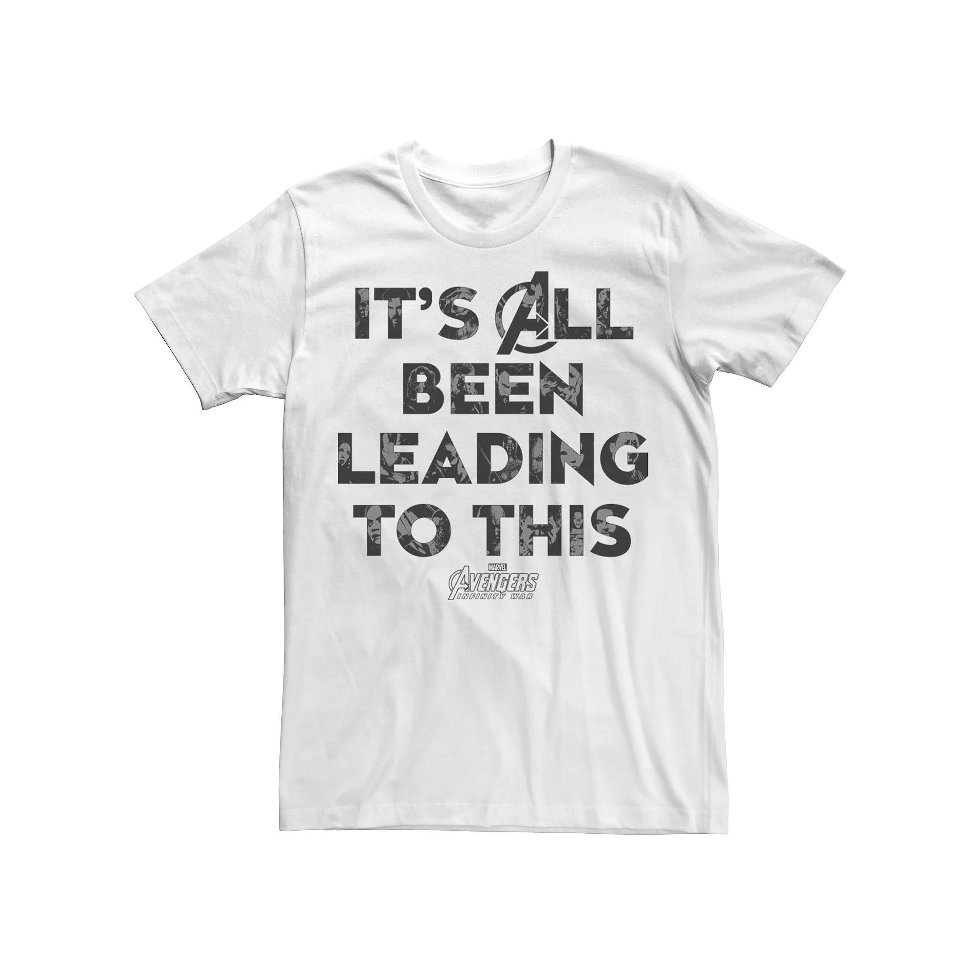 Mens Marvel Infinity War Lead To This Letter Tone Tee Product Image