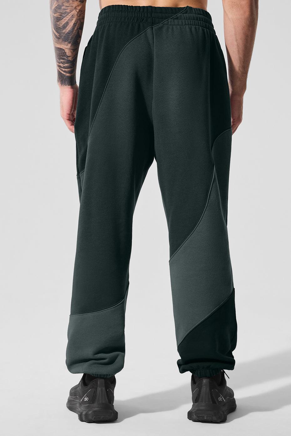 Make Waves Sweatpant - Charcoal Green Tonal Product Image