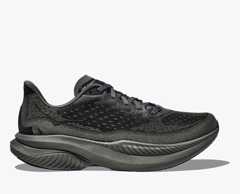 HOKA Women's Mach 6 Shoes in Black/White, Size 9 Product Image