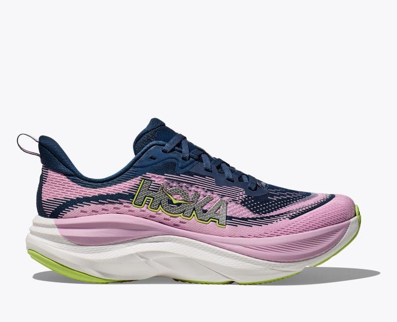 HOKA Men's Skyflow Shoes in Varsity Navy/Electric Cobalt, Size 12 W Product Image