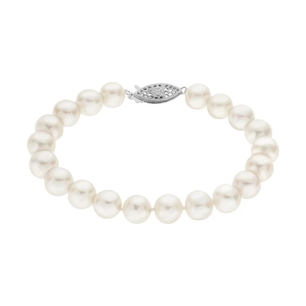 PearLustre by Imperial 8-8.5 mm Freshwater Cultured Pearl Bracelet - 7 in., Womens White Product Image
