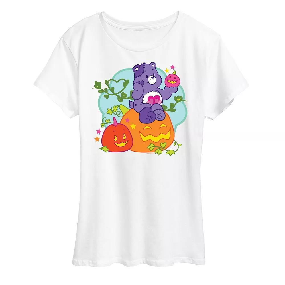 Womens Care Bears Halloween Pumpkin Graphic Tee, Girls Blue Product Image