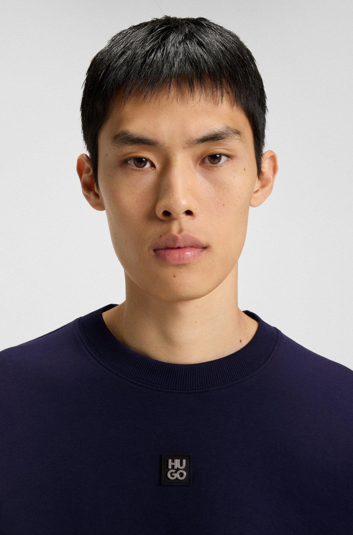 Sweatshirt with stacked-logo badge Product Image