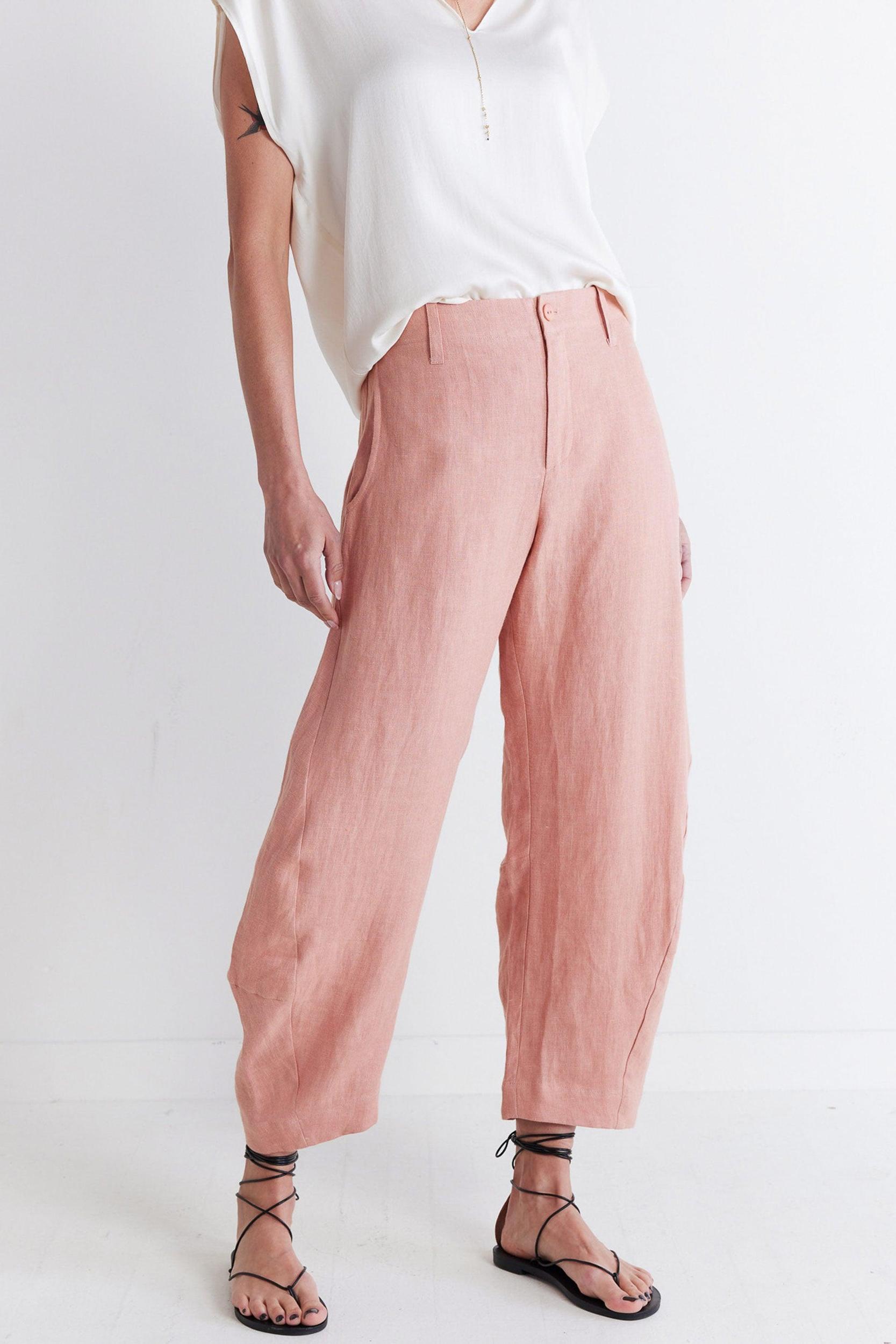 The Uptown Loose Linen Pants Product Image