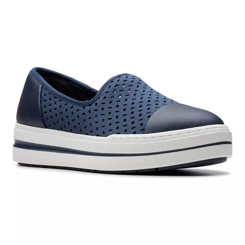 Clarks® Cloudstepper Audreigh Star Women's Casual Slip-On Shoes, Size: 7.5, Blue Product Image