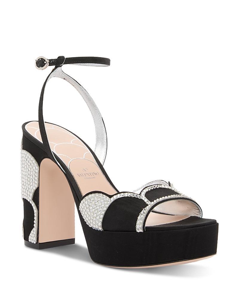 Womens Bowow Platform 115MM Sandals in Moir Fabric Product Image