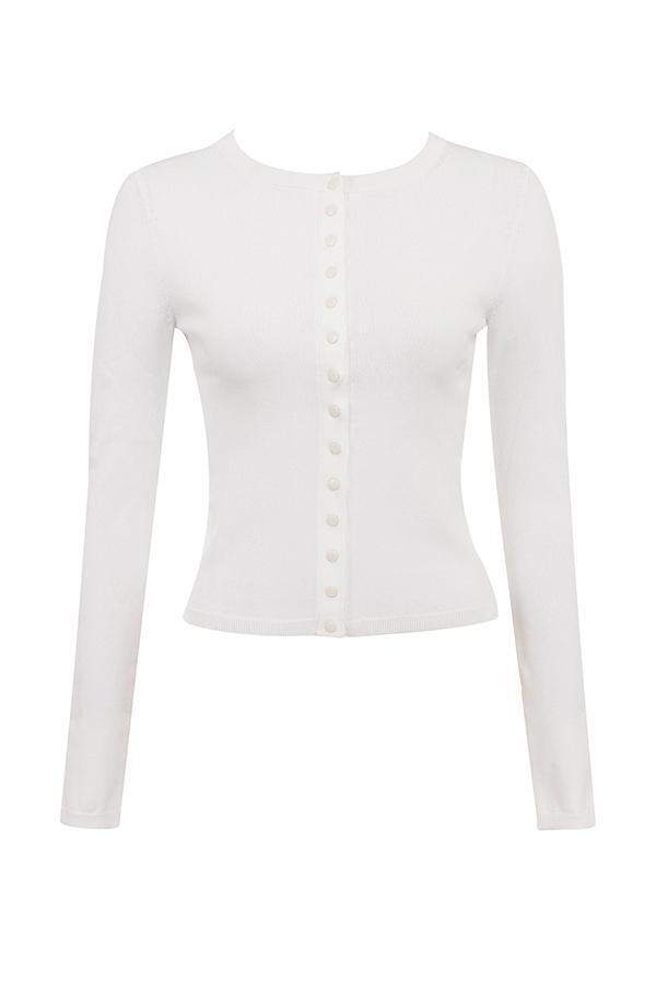 Riva  white summer knit cardigan Product Image
