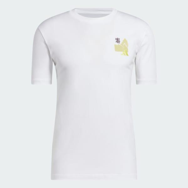 adidas Jet Set Camper Graphic Tee White 3XL Mens Product Image