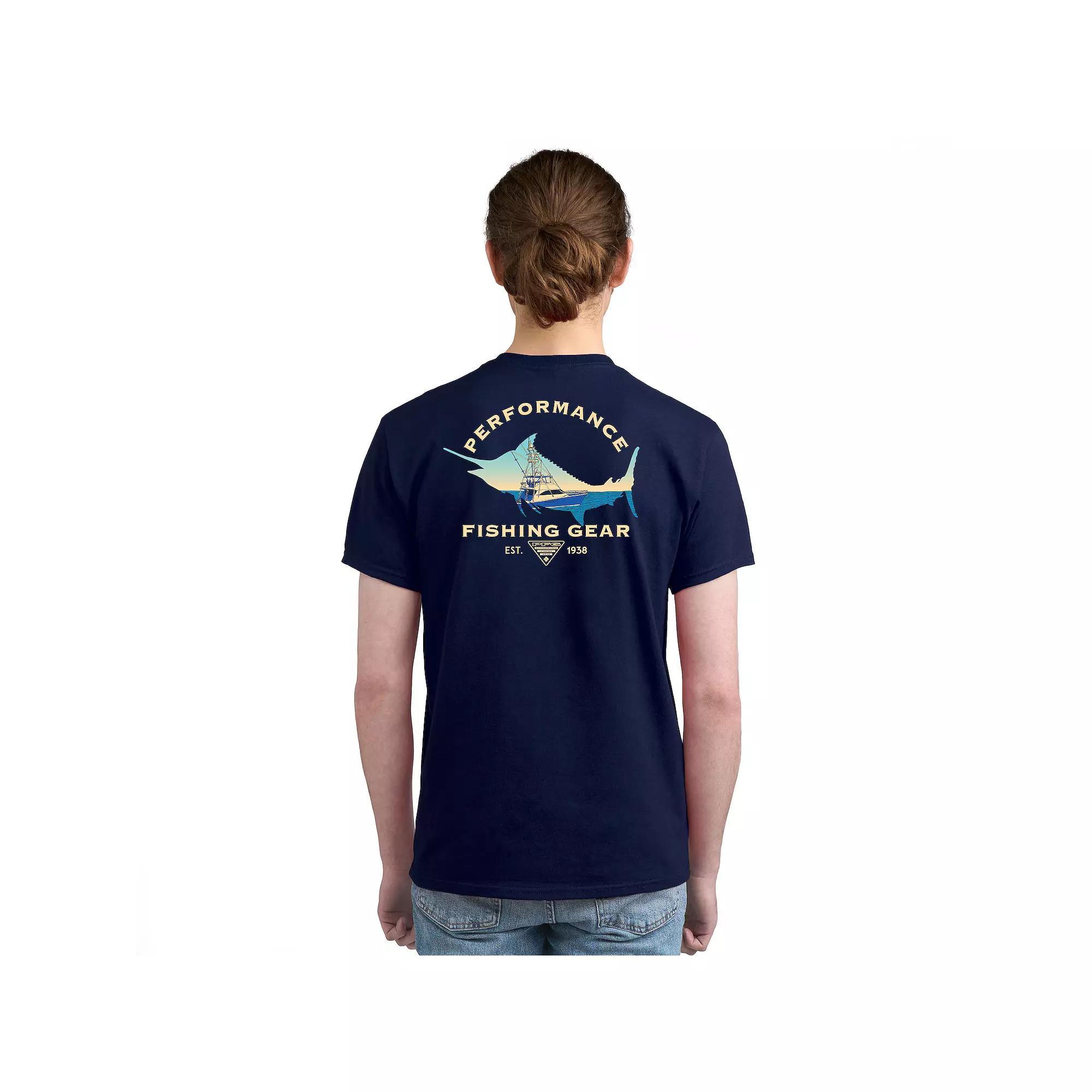 Mens Columbia PFG Performance Fishing Gear Short Sleeve Graphic Tee Product Image