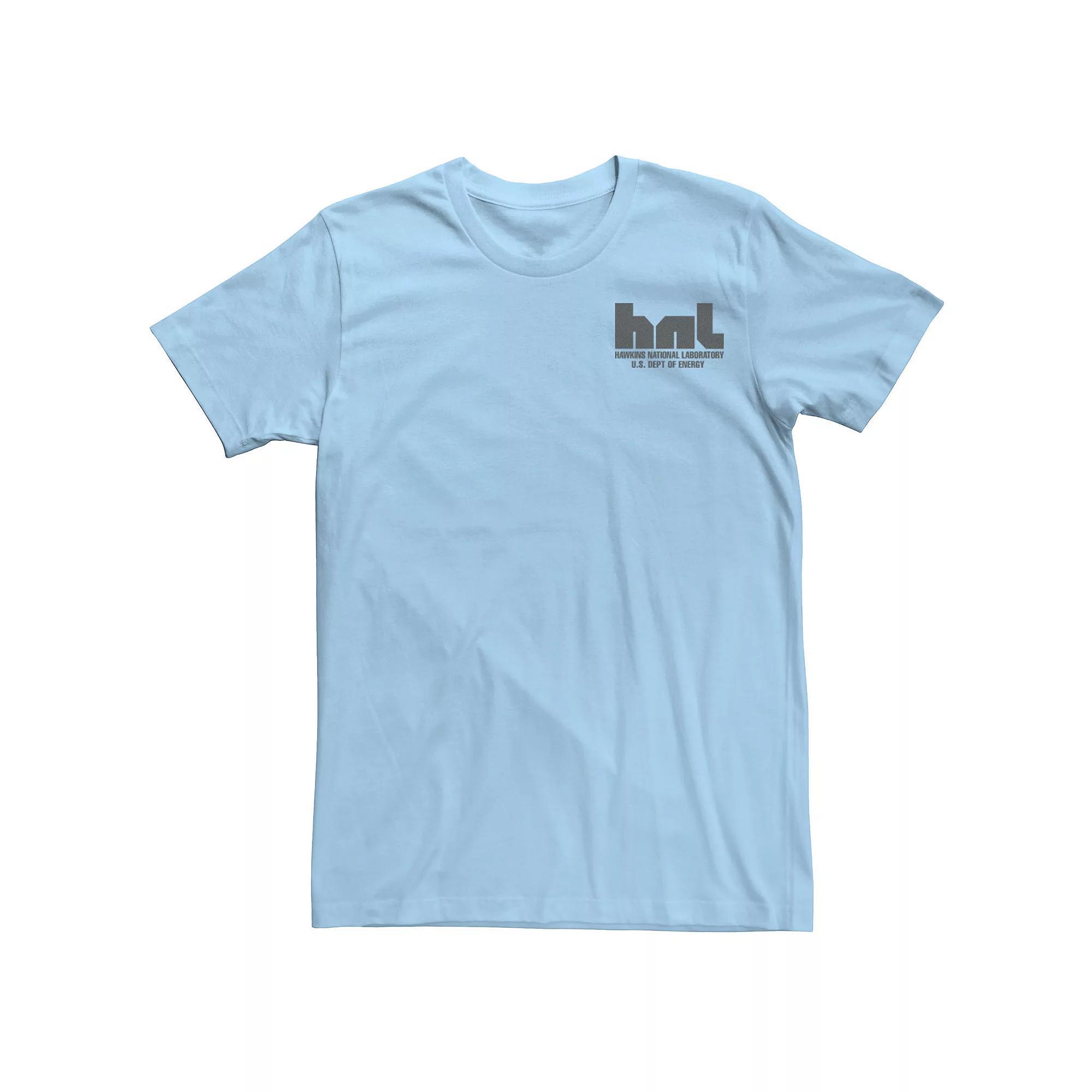 Men's Netflix Stranger Things HNL Hawkins National Laboratory Logo Tee, Boy's, Size: Small, Light Blue Product Image