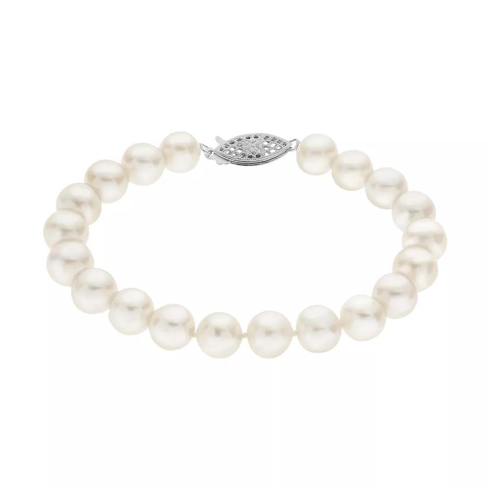 PearLustre by Imperial 8-8.5 mm Freshwater Cultured Pearl Bracelet - 7 in., Womens White Product Image