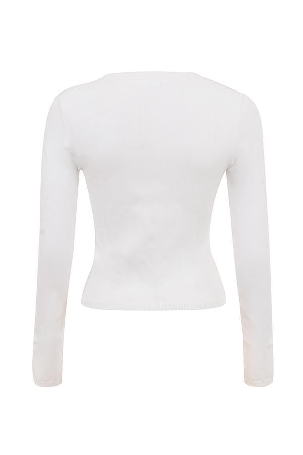Riva  white summer knit cardigan Product Image
