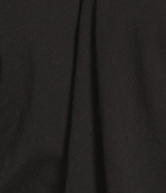 Eileen Fisher Plus Size Easy Organic Cotton Jersey Knit V-Neck Short Sleeve Tee Product Image