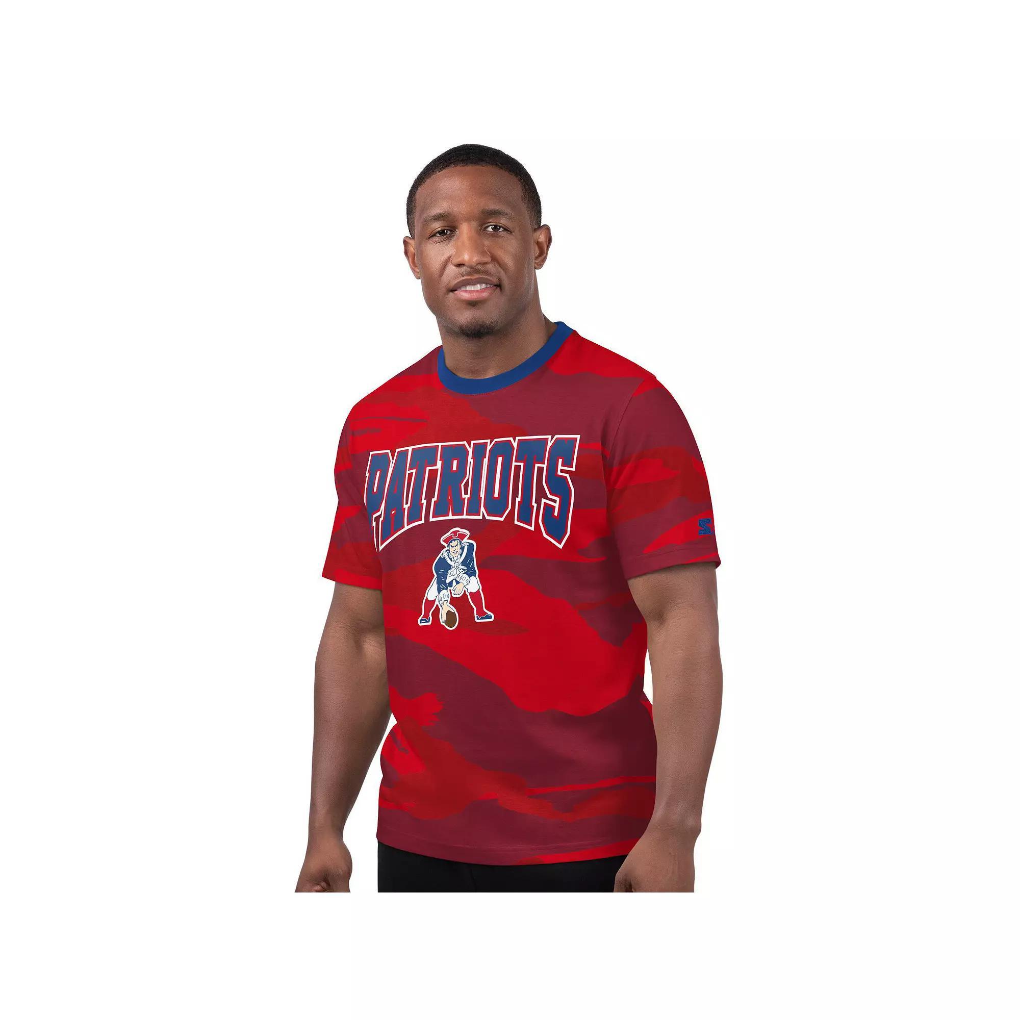Men's Starter Red New England Patriots Thursday Night Gridiron Classics Vintage Logo T-Shirt, Size: 2XL Product Image