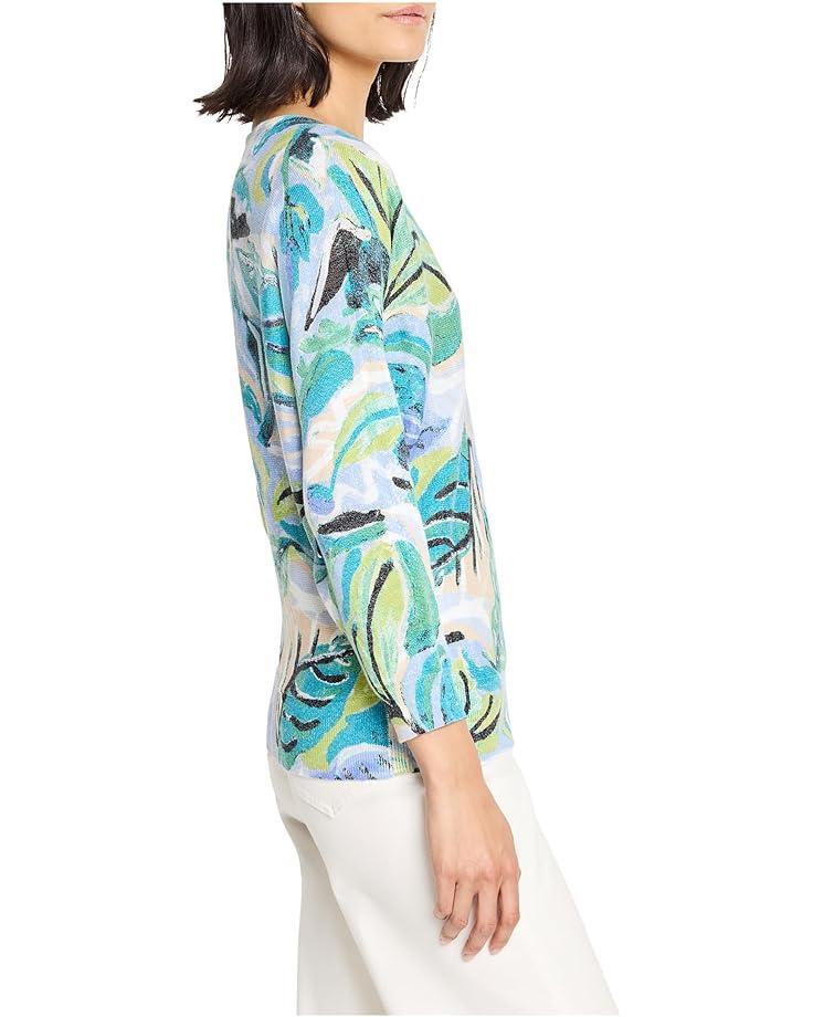 Petite Criss Cross Cotton Slub Sweater Product Image