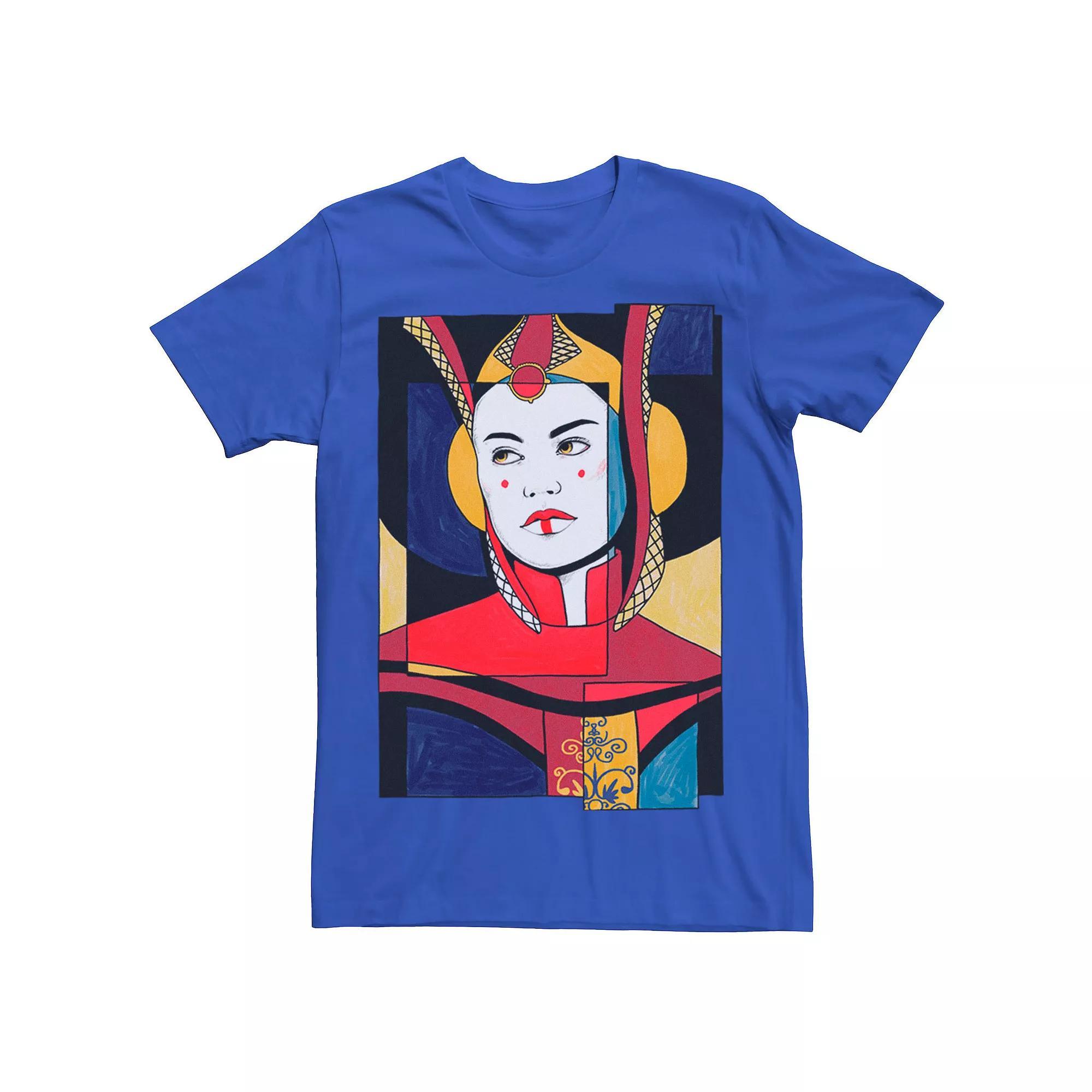 Men's Star Wars Padme Artsy Sketch Poster Tee, Size: Small, Red Product Image