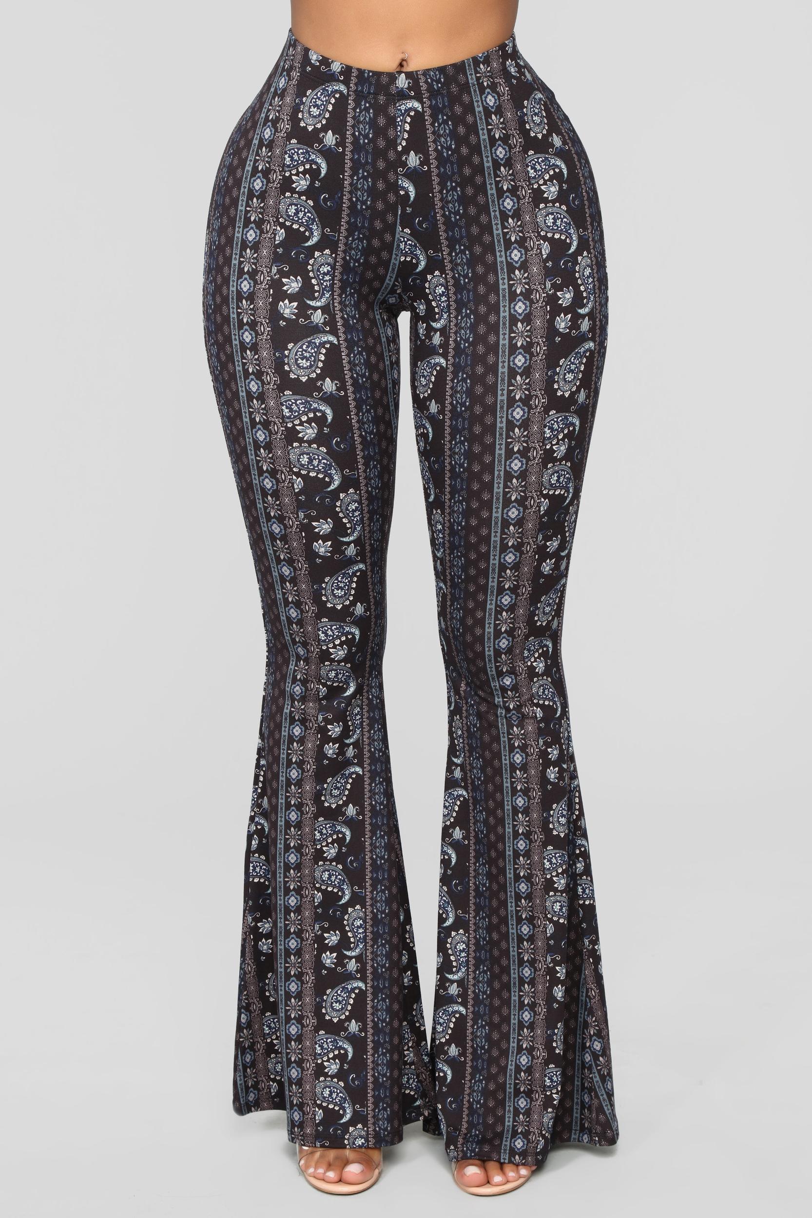 Astrid Flare Pants - Black/combo Product Image