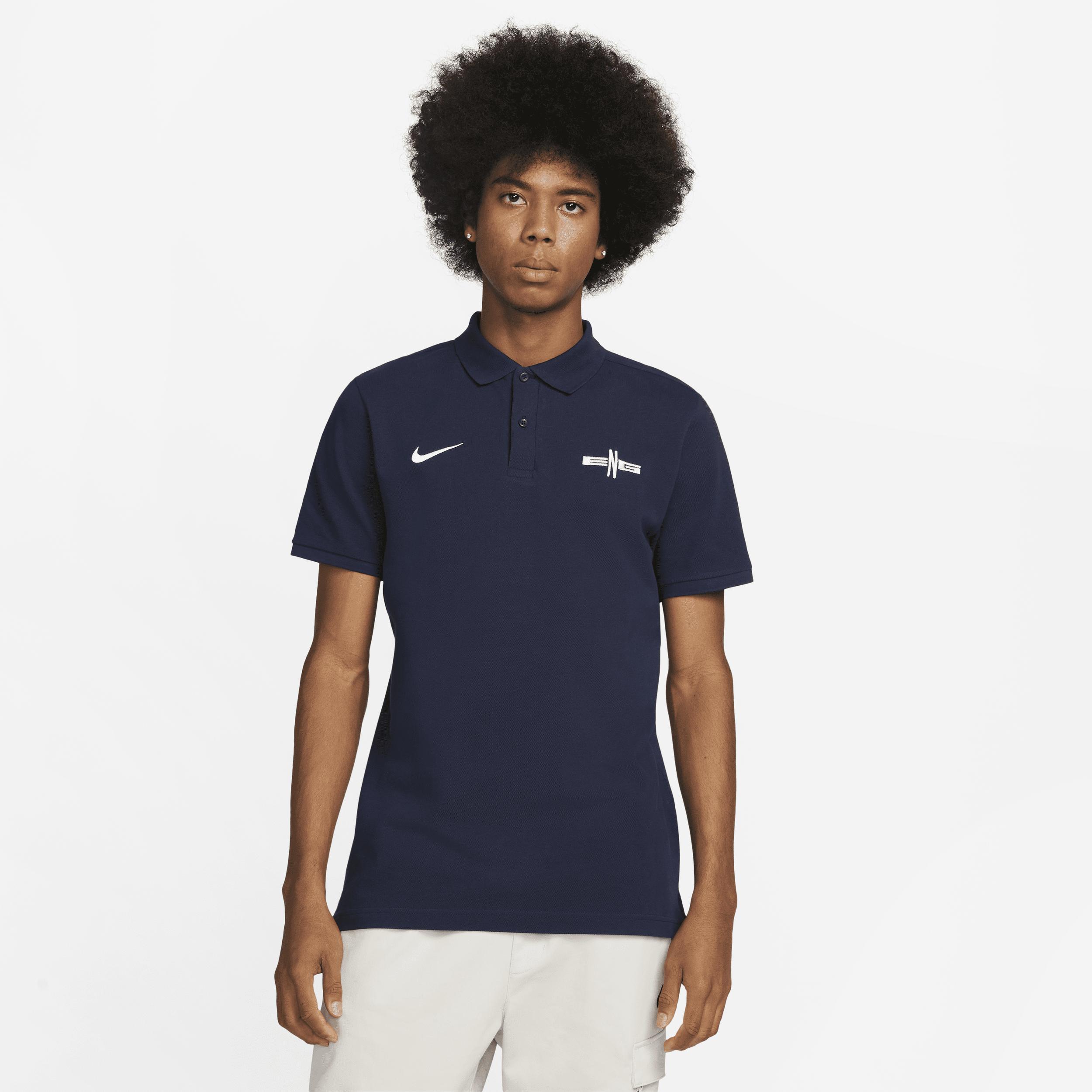 Men's Nike Blue England National Team Pique Polo at Nordstrom, Size Small Product Image