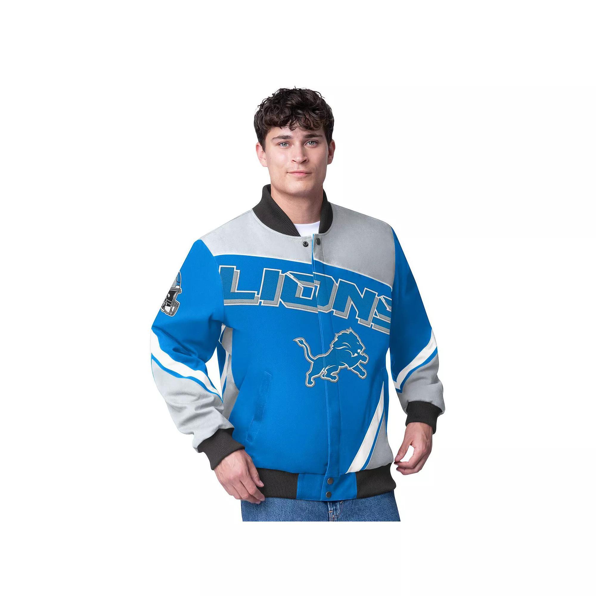 Mens G-III Extreme Detroit Lions Maximum Racing Full-Zip Jacket Product Image