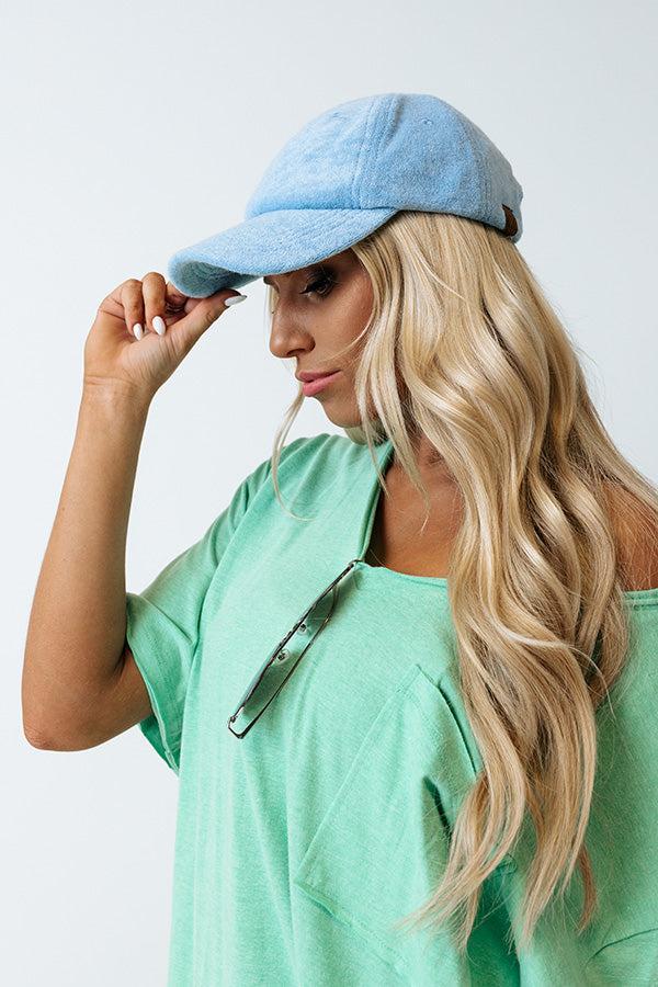 Boating Day Terry Cloth Hat In Sky Blue Product Image
