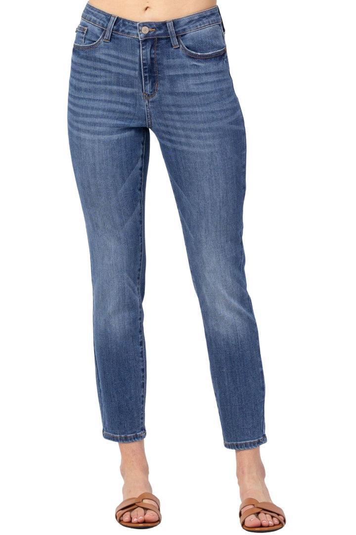 82294   Diane Hi-Rise Slim Fit Non-Distressed Jeans by Judy Blue Jeans Product Image