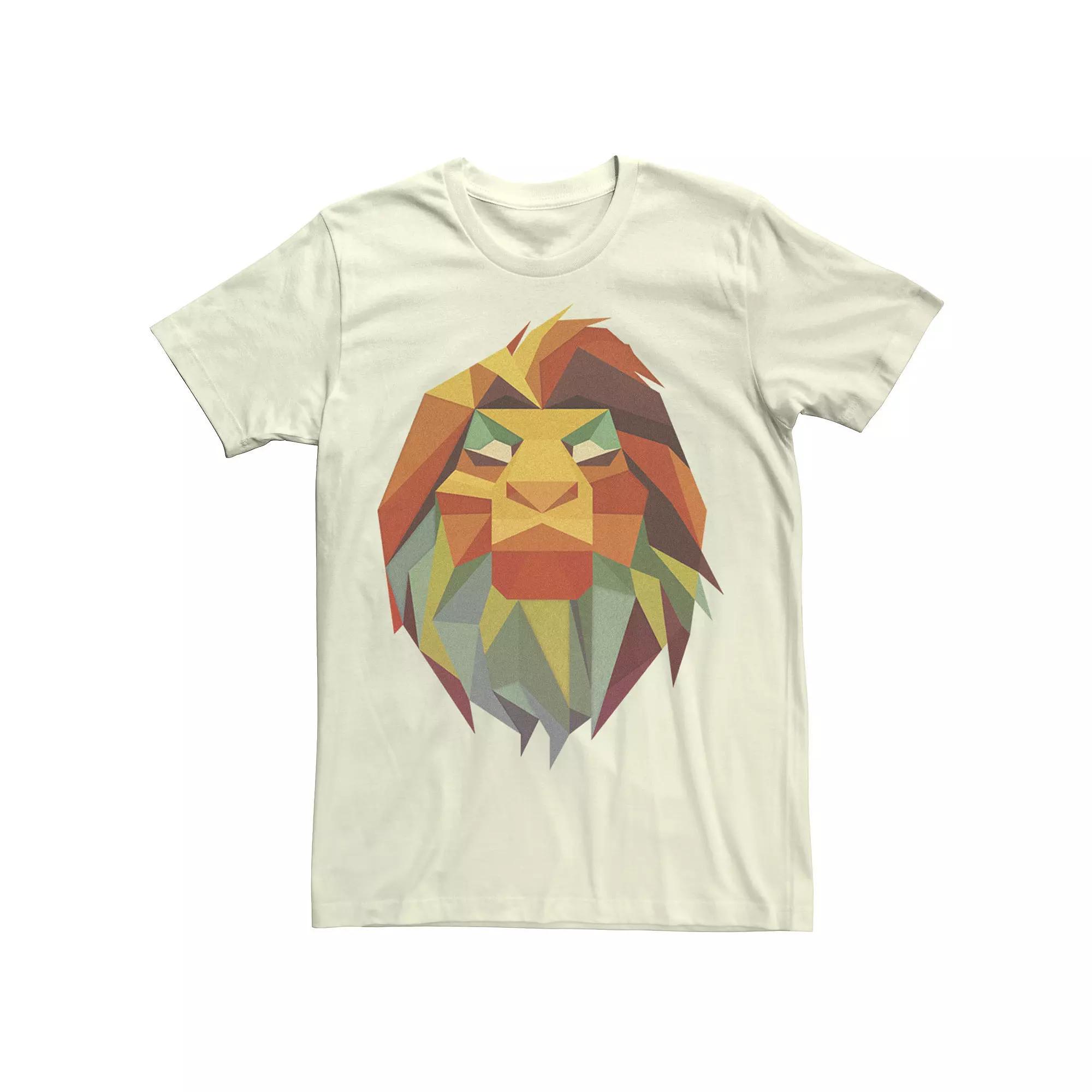 Men's Lion King Paper Cut Simba Tee, Size: Medium, Natural Product Image