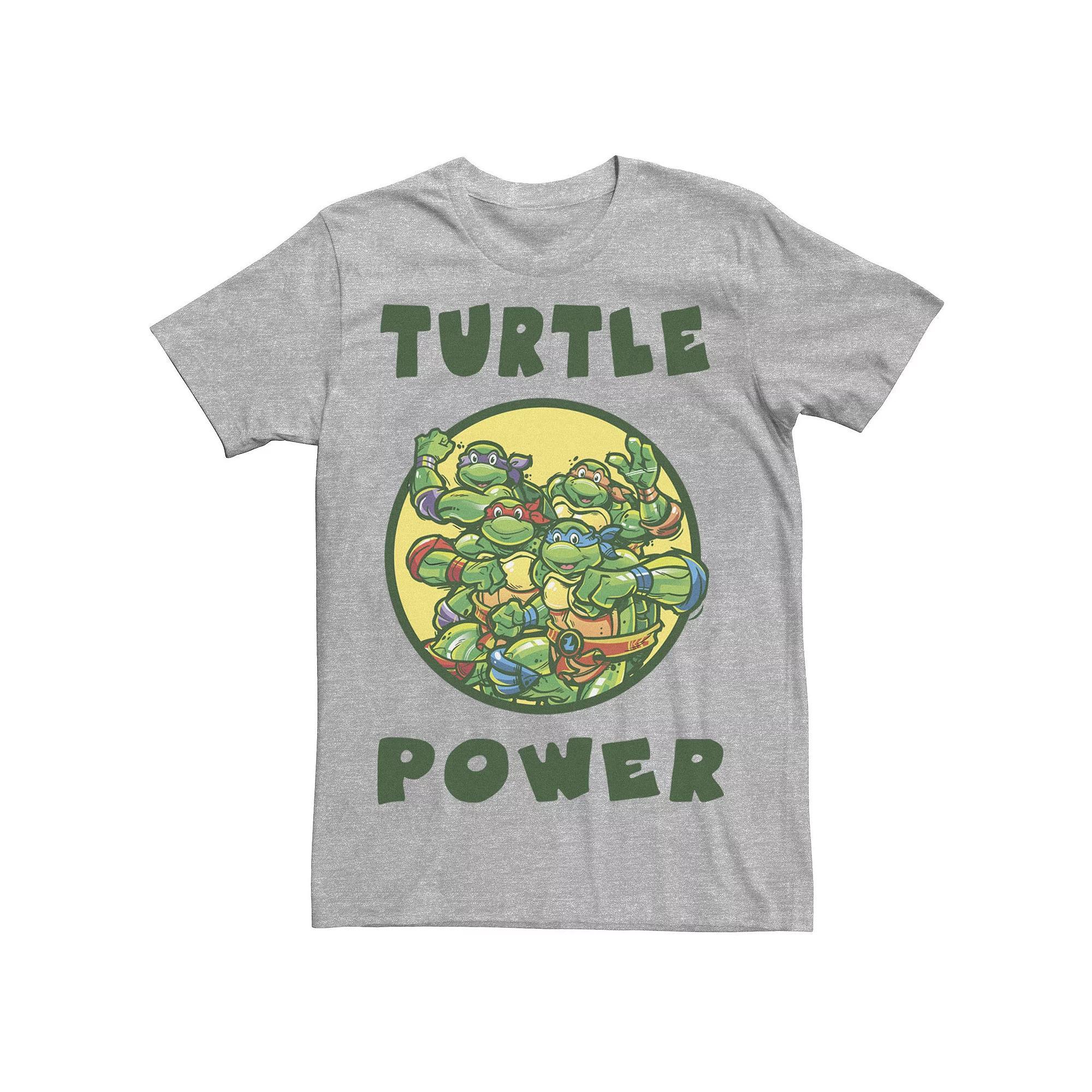 Men's Teenage Mutant Ninja Turtles Turtle Power Tee, Size: Small, Athletic Grey Product Image