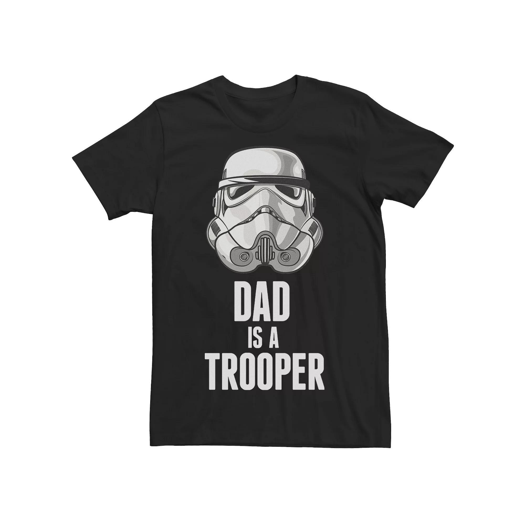 Men's Star Wars Stormtrooper Dad Is A Trooper Graphic Tee, Size: XXL, Black Product Image