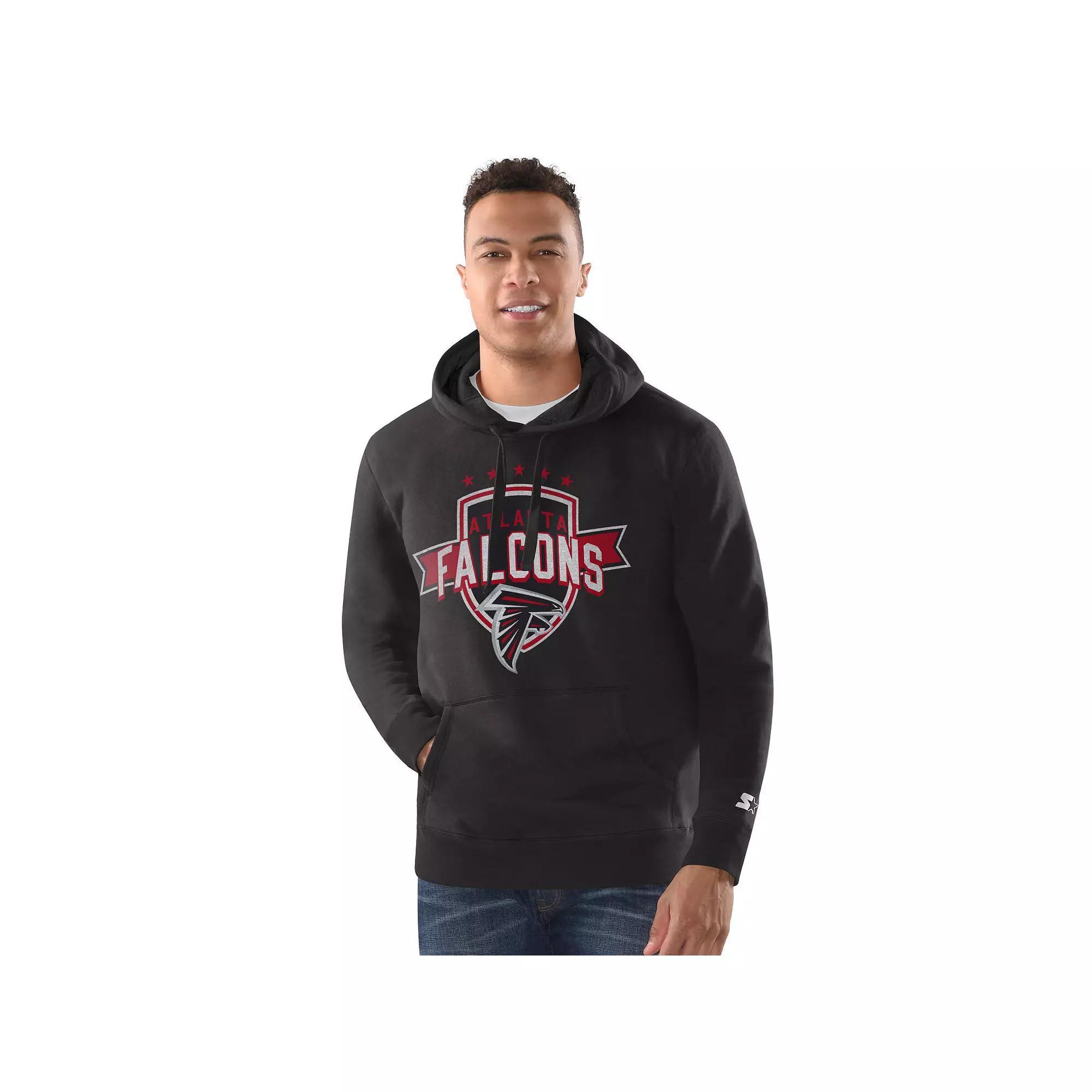 Men's Starter Charcoal Kansas City Chiefs Vintage Pullover Hoodie, Size: XL Product Image