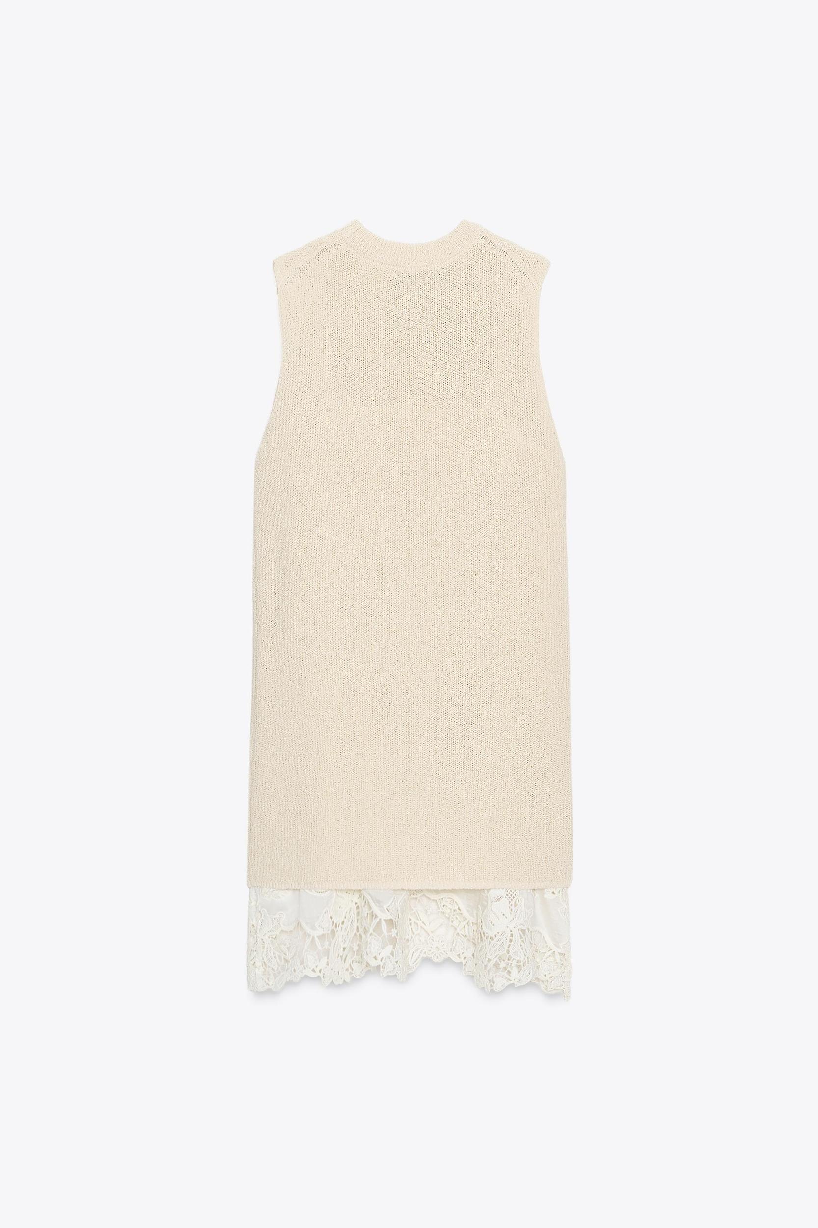 COMBINATION KNIT DRESS Product Image