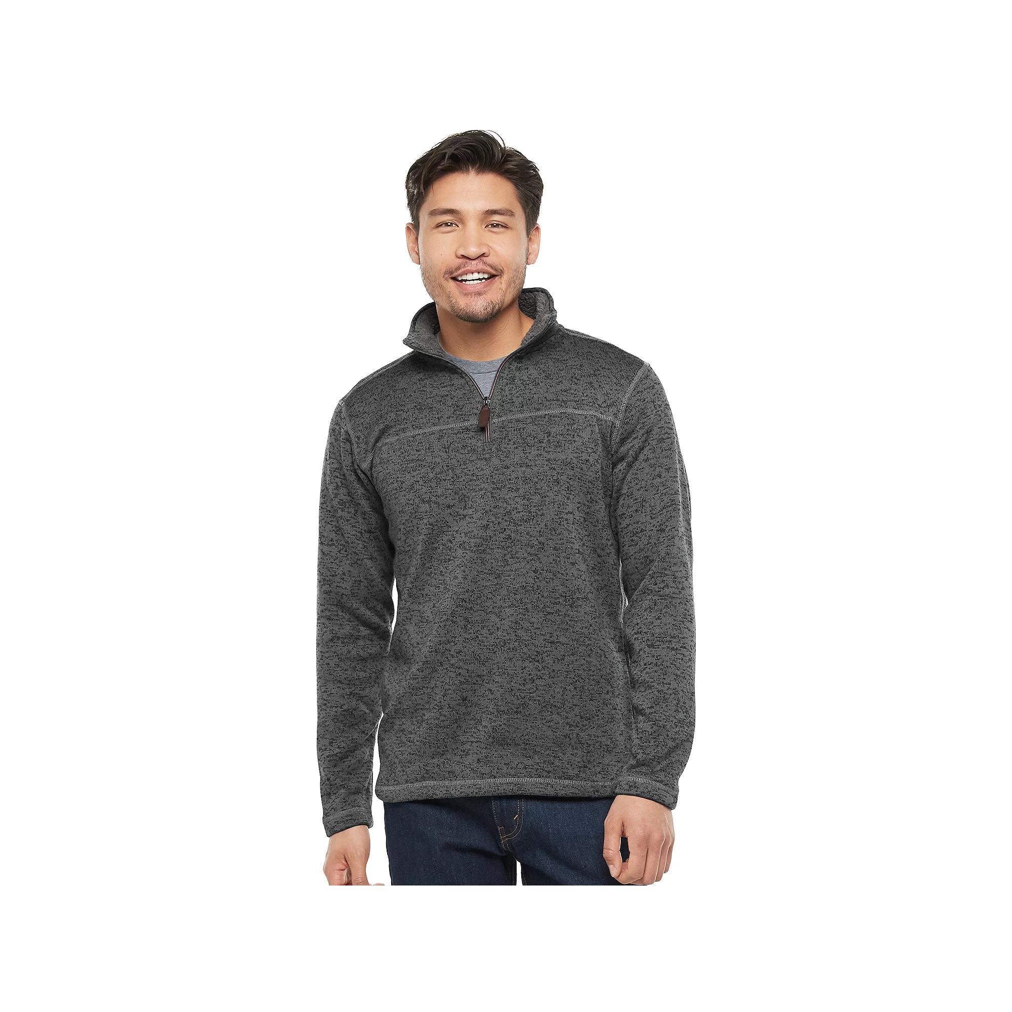 Men's Victory Outfitters Sherpa-Fleece Quarter-Zip Pullover, Size: XL, Blue Product Image