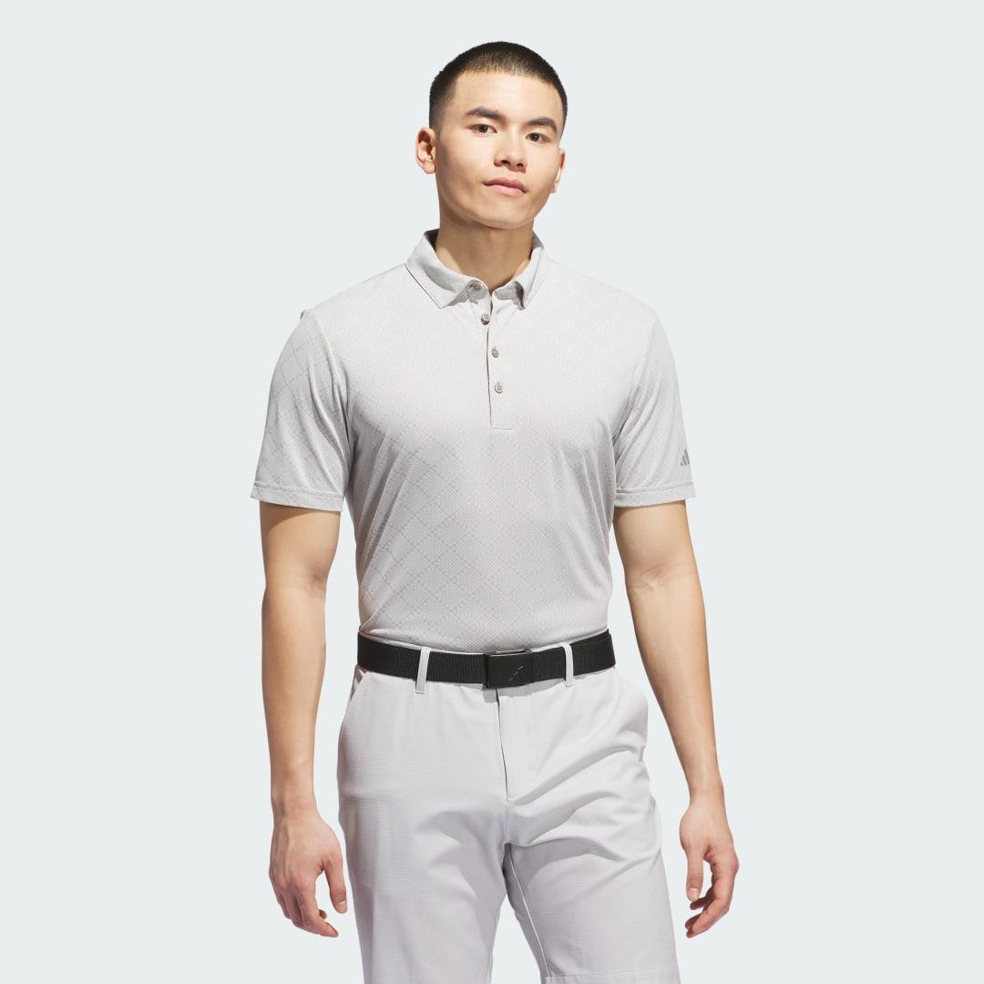 adidas Ultimate365 Hounds Jacquard Polo Shirt White M Mens Product Image