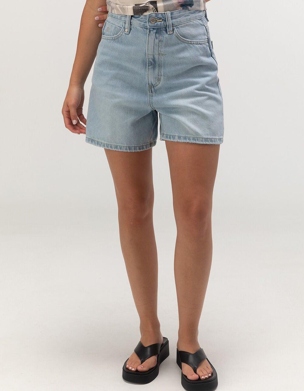 THRILLS Koko High Rise Womens Denim Shorts - LIGHT WASH Product Image