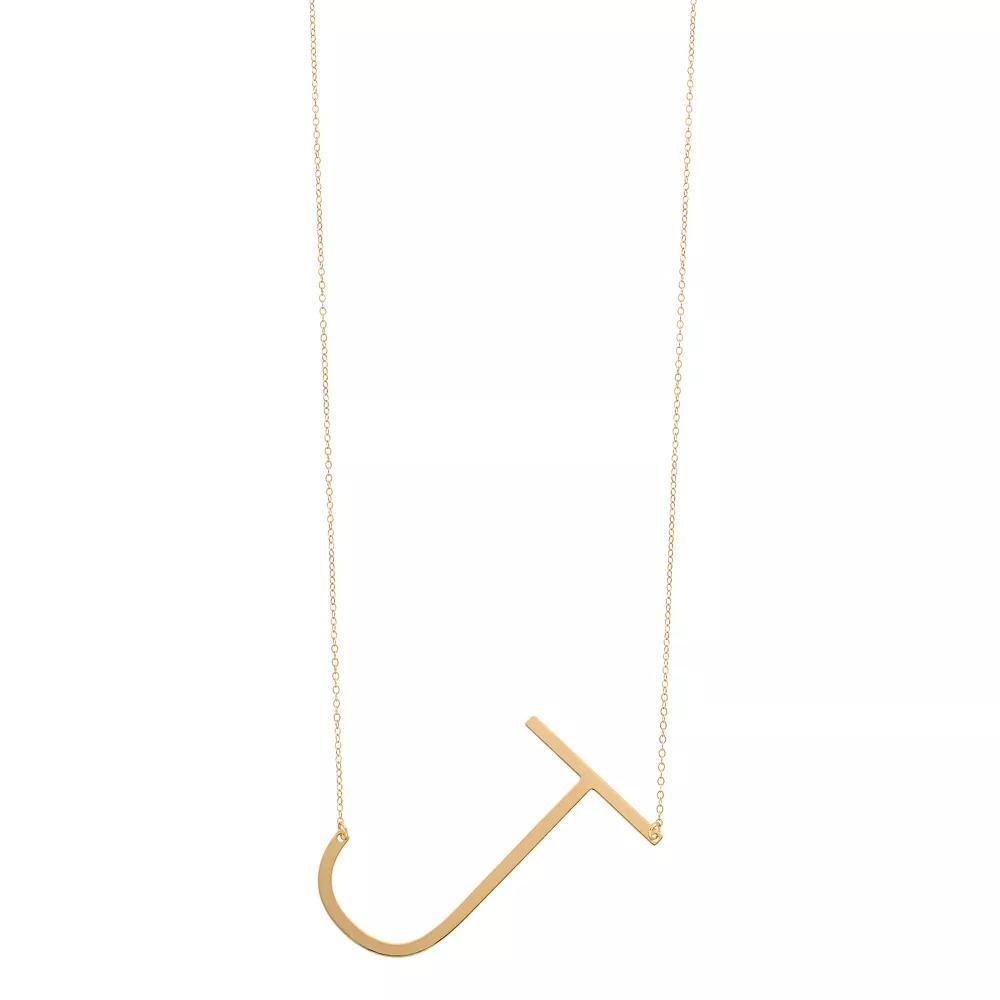 14K Gold Initial Necklace, Women's, Size: 18", 14k Gold M Product Image