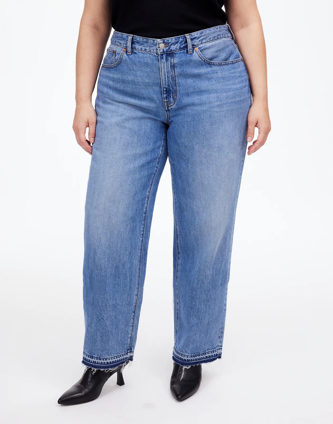 The Plus Rail Straight Jean in Reston Wash: Released-Hem Edition Product Image