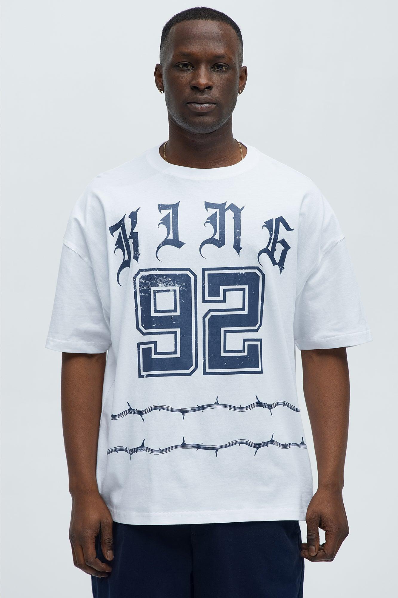 King Of Kings 92 Oversized Short Sleeve Tee - White Product Image