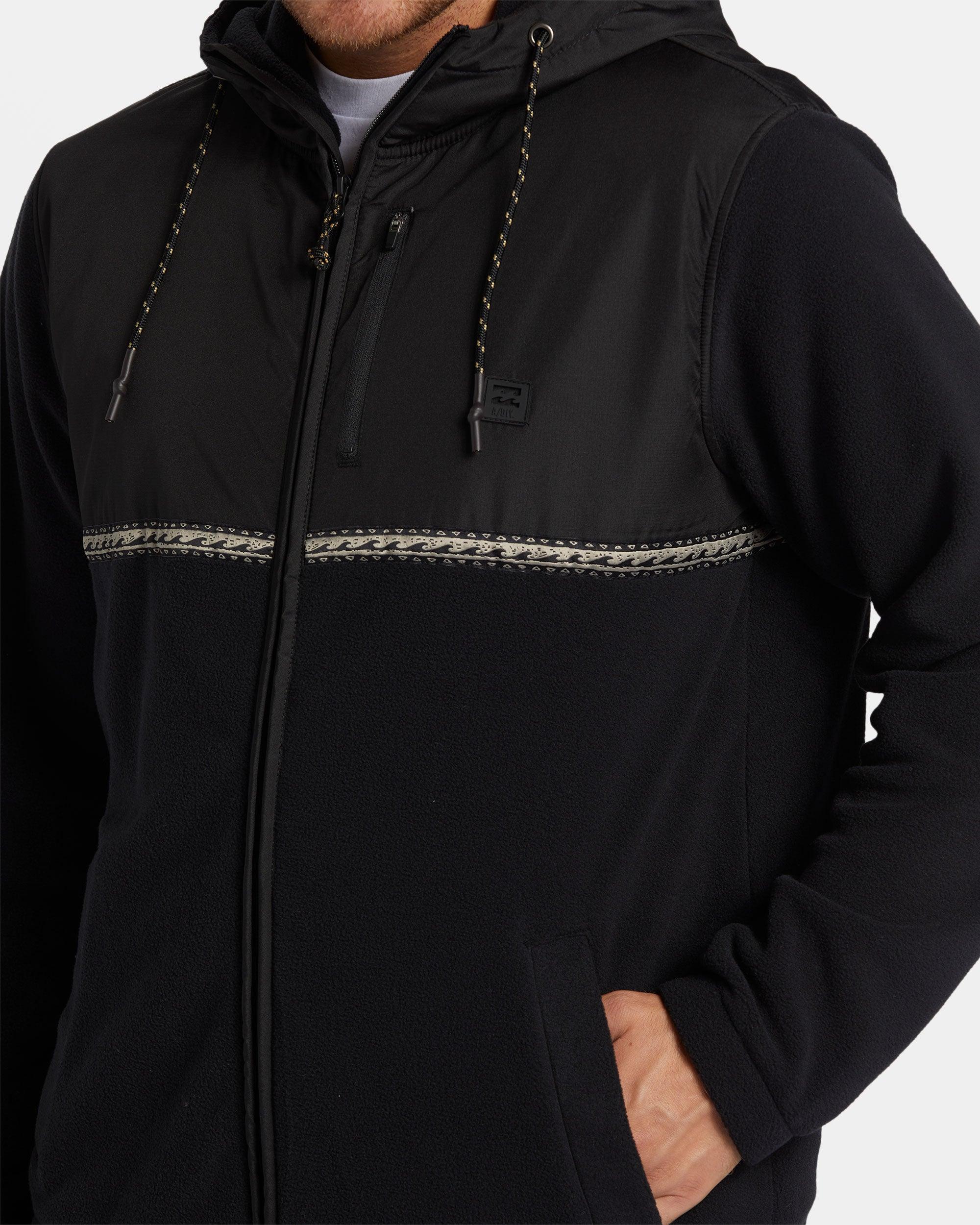Boundary Lite Zip Hoodie - Black Male Product Image