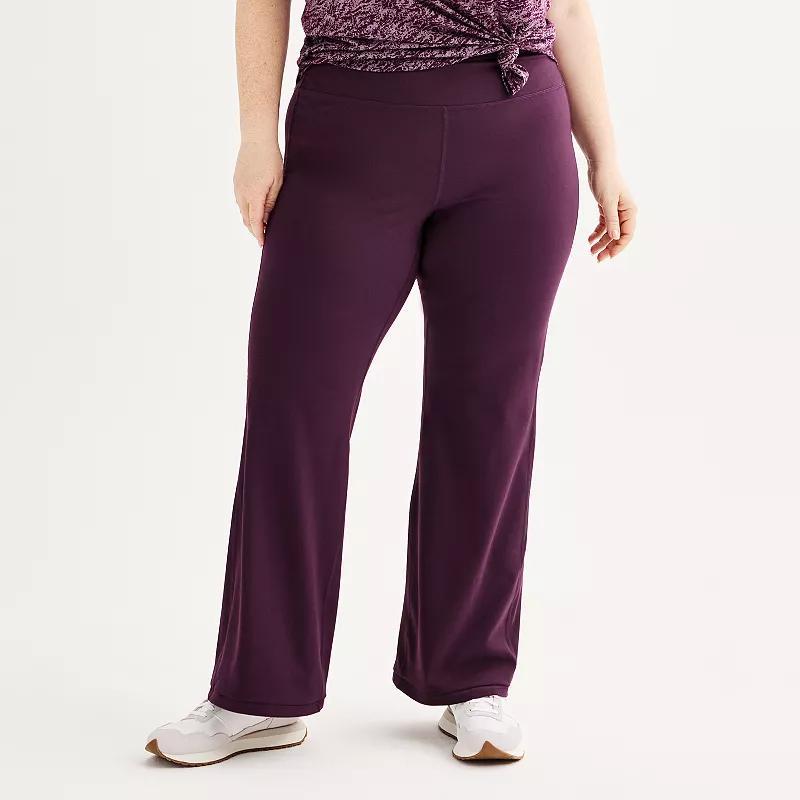 Plus Size Tek Gear Essential Soft Open Hem Pants, Womens Product Image