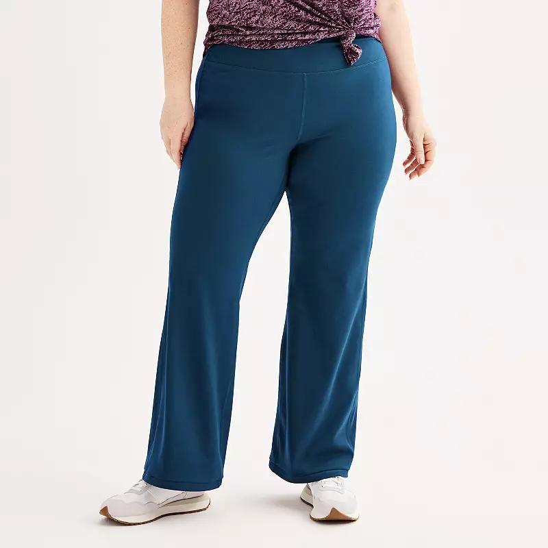 Plus Size Tek Gear Essential Soft Open Hem Pants, Womens Product Image