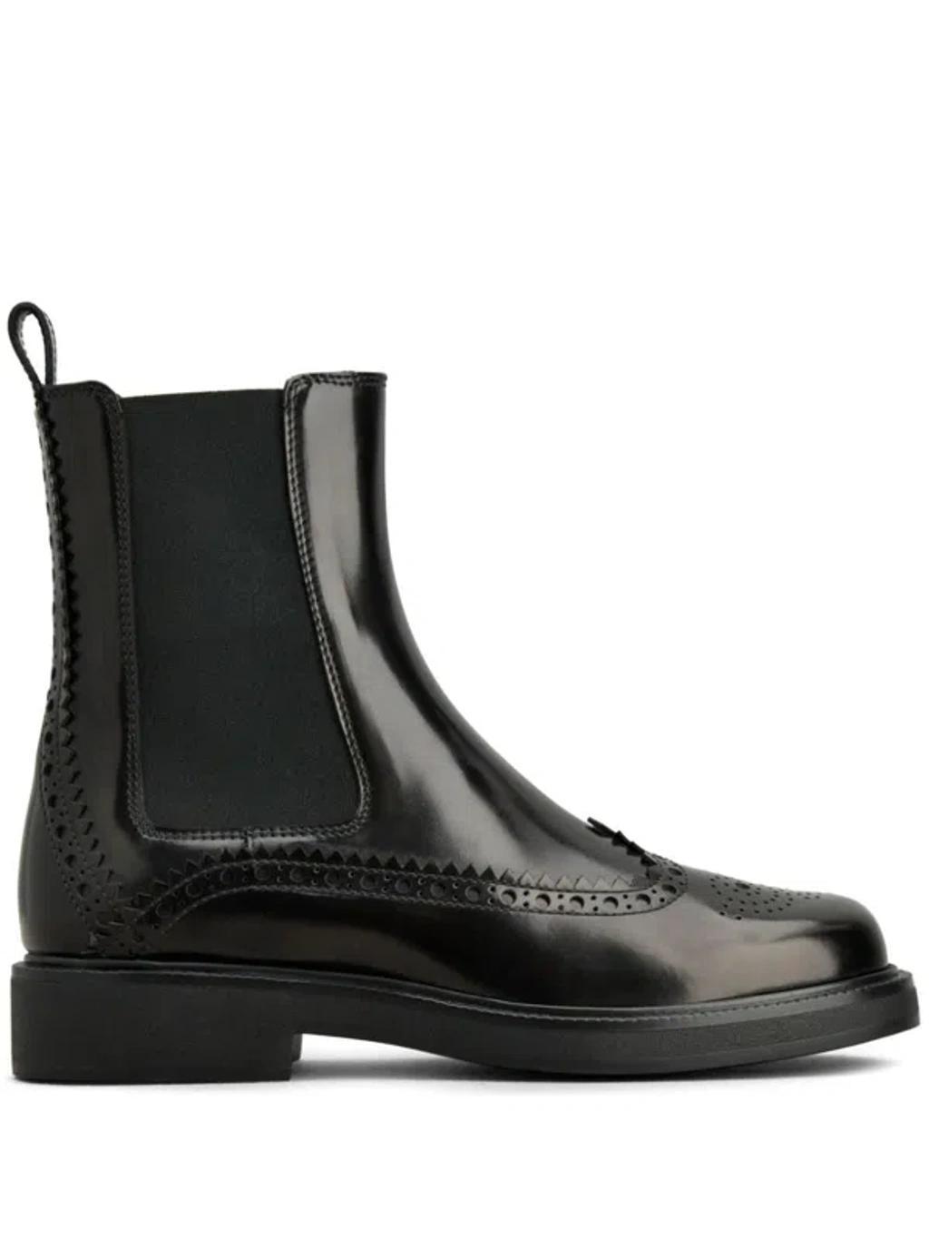 TOD'S Leather Chelsea Boots In Black Product Image