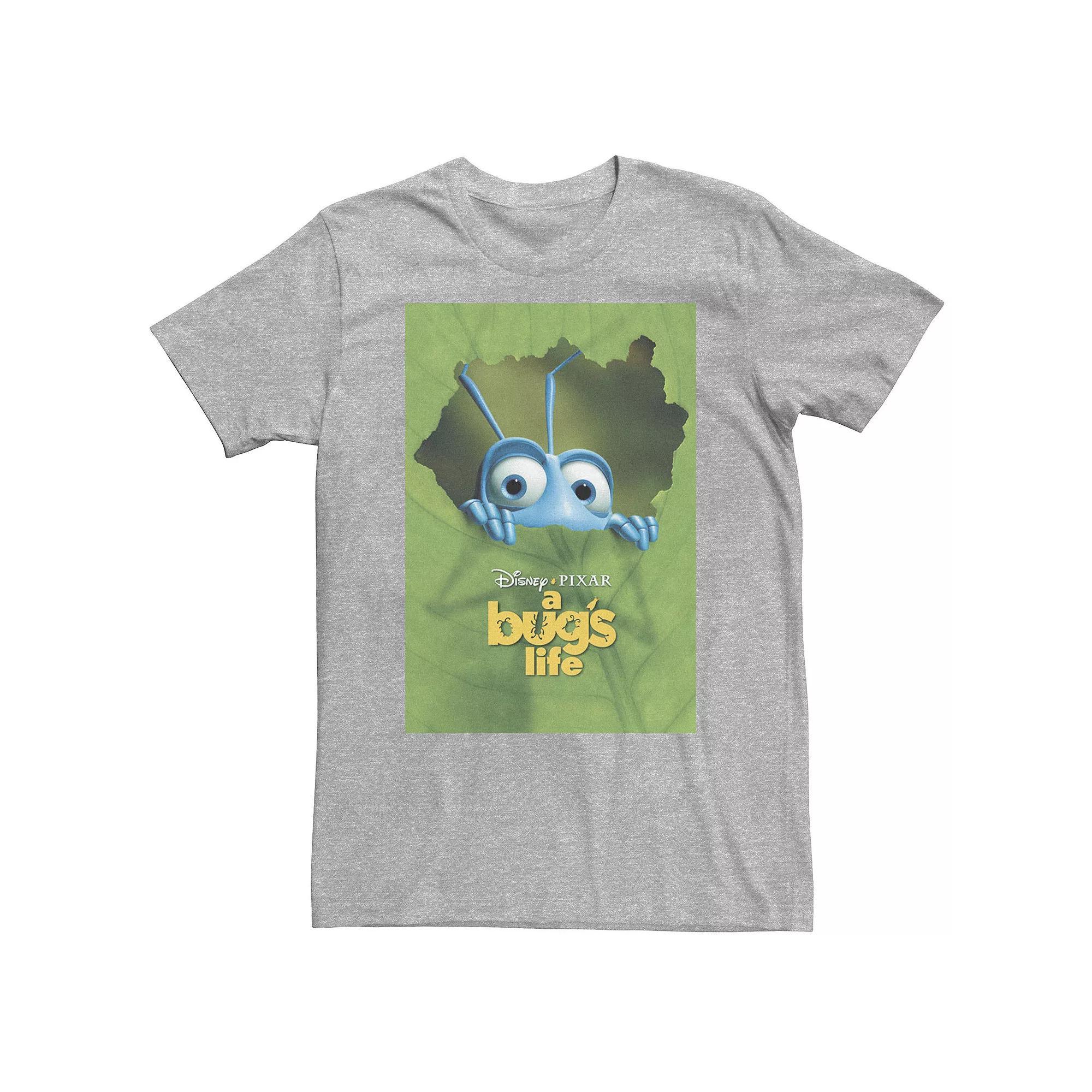 Big & Tall Disney / Pixar A Bug's Life Flik Leaf Poster Tee, Men's, Size: 3XL, Athletic Grey Product Image